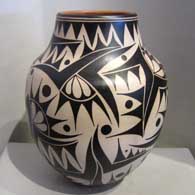Polychrome jar with geometric design