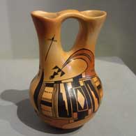 A polychrome wedding vase