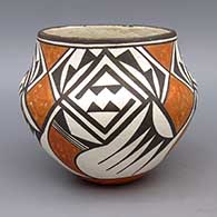 Polychrome jar with geometric design
 by Lucy Lewis of Acoma
