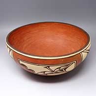 Polychrome bowl with painted geometric design
 by Unknown of Zia