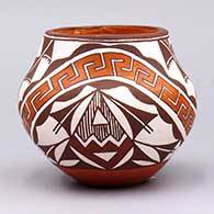 Polychrome jar with geometric design
 by Marie Juanico of Acoma