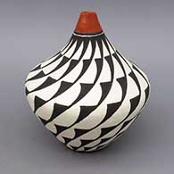 Polychrome jar with geometric design
 by Cletus Victorino of Acoma