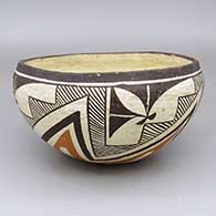 Polychrome bowl with geometric design
 by Unknown of Acoma