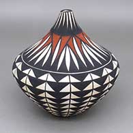 Polychrome jar with a geometric design
 by Cletus Victorino of Acoma