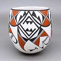 Polychrome jar with a geometric design
 by Emma Lewis of Acoma