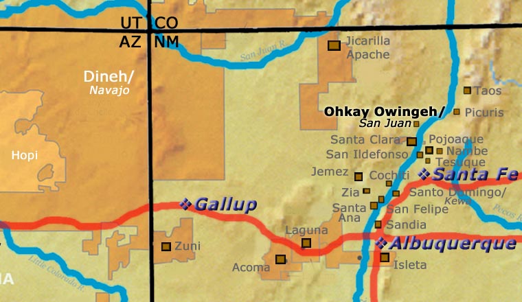 Ohkay Oweingeh location map