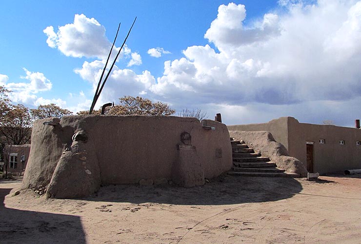 The main kiva at Nambe Pueblo