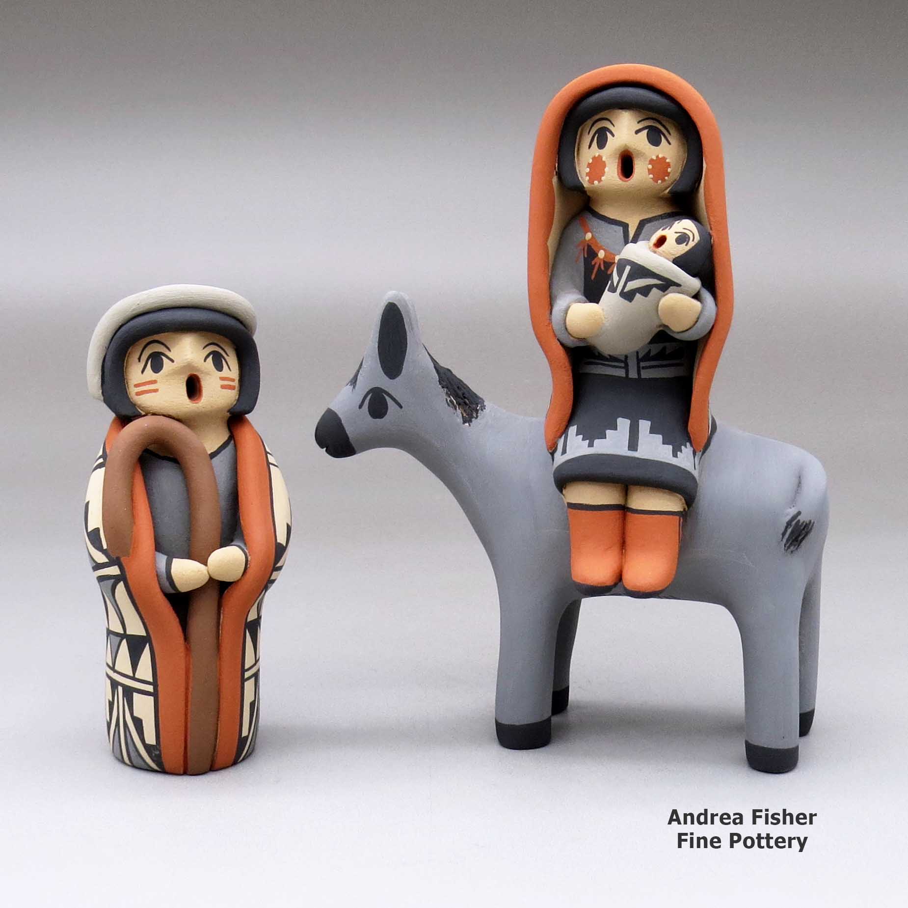 Click or tap to see a larger view A two-piece Flight to Egypt made by Chrislyn Fragua of Jemez
