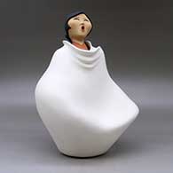 A polychrome Singing Mother wearing a manta, click or tap to see a larger version