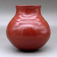 A plain red double-shouldered water jar, click or tap to see a larger version