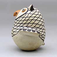 A small polychrome owl effigy, click or tap to see a larger version