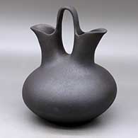 A black micaceous wedding vase
 by Edna Romero of Taos