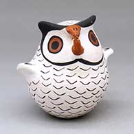 A classic polychrome owl figure
 by Rose Chino Garcia of Acoma