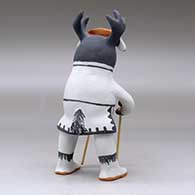 A polychrome deer dancer figure, click or tap to see a larger version