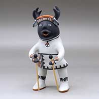 A polychrome deer dancer figure, click or tap to see a larger version