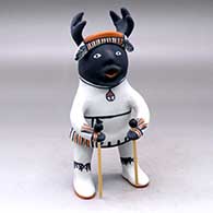 A polychrome deer dancer figure
 by Martha Arquero of Cochiti
