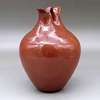 A polished red wedding vase, click or tap to see a larger version