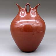 A polished red wedding vase, click or tap to see a larger version
