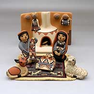 A seven-piece Jemez nativity
 by Linda Lucero Fragua of Jemez