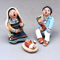 A 3-piece Jemez nativity set
 by Mary Lucero of Jemez