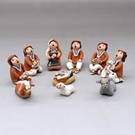 A 10-piece Jemez nativity set
 by Mary Lucero of Jemez