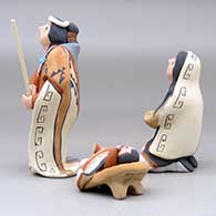 A three-piece Jemez nativity set, click or tap to see a larger version
