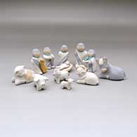 A 13-piece Nativity set
 by Stella Teller of Isleta