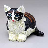 A polychrome cat figure
 by Elizabeth Manygoats of Dineh