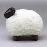 A brown and red sheep figure with a full coat of wool, click or tap to see a larger version