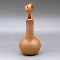 A golden micaceous wedding vase with a looped bridge, click or tap to see a larger version