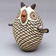 A classic Zuni polychrome owl figure
 by Carlos Laate of Zuni