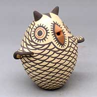 A classic polychrome Zuni owl figure
 by Carlos Laate of Zuni