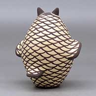 A polychrome owl figure, click or tap to see a larger version