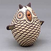 A polychrome owl figure
 by Carlos Laate of Zuni