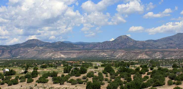 The view west from Cochiti Lake