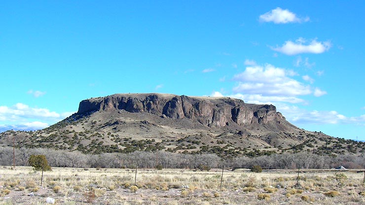 Sacred Black Mesa at San Ildefonso Pueblo