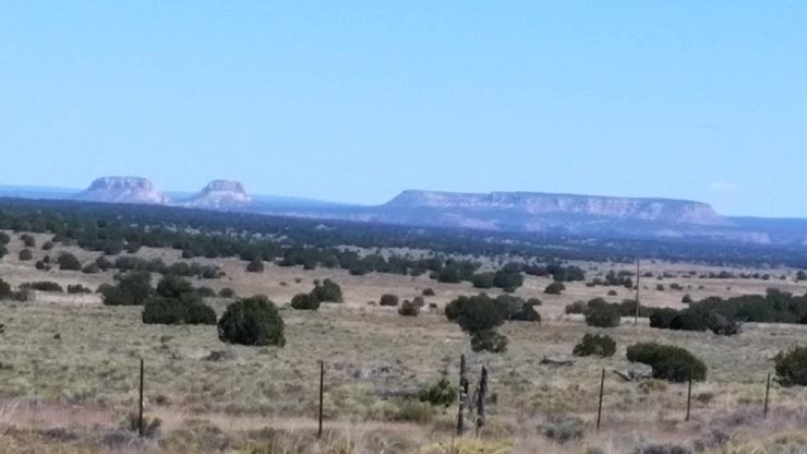 A view of Dowa Yalanne and the Zuni Buttes